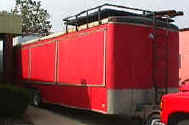 Red Pace Trailer Window Side